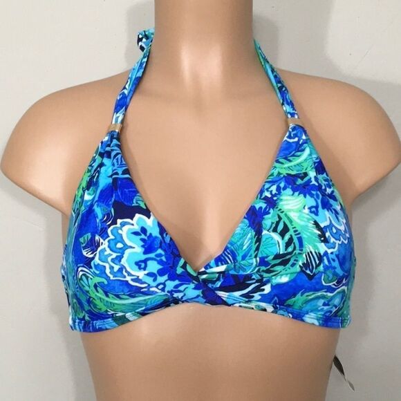 Lauren Ralph Lauren Blue Paisley bikini. NWT - Picture 7 of 12
